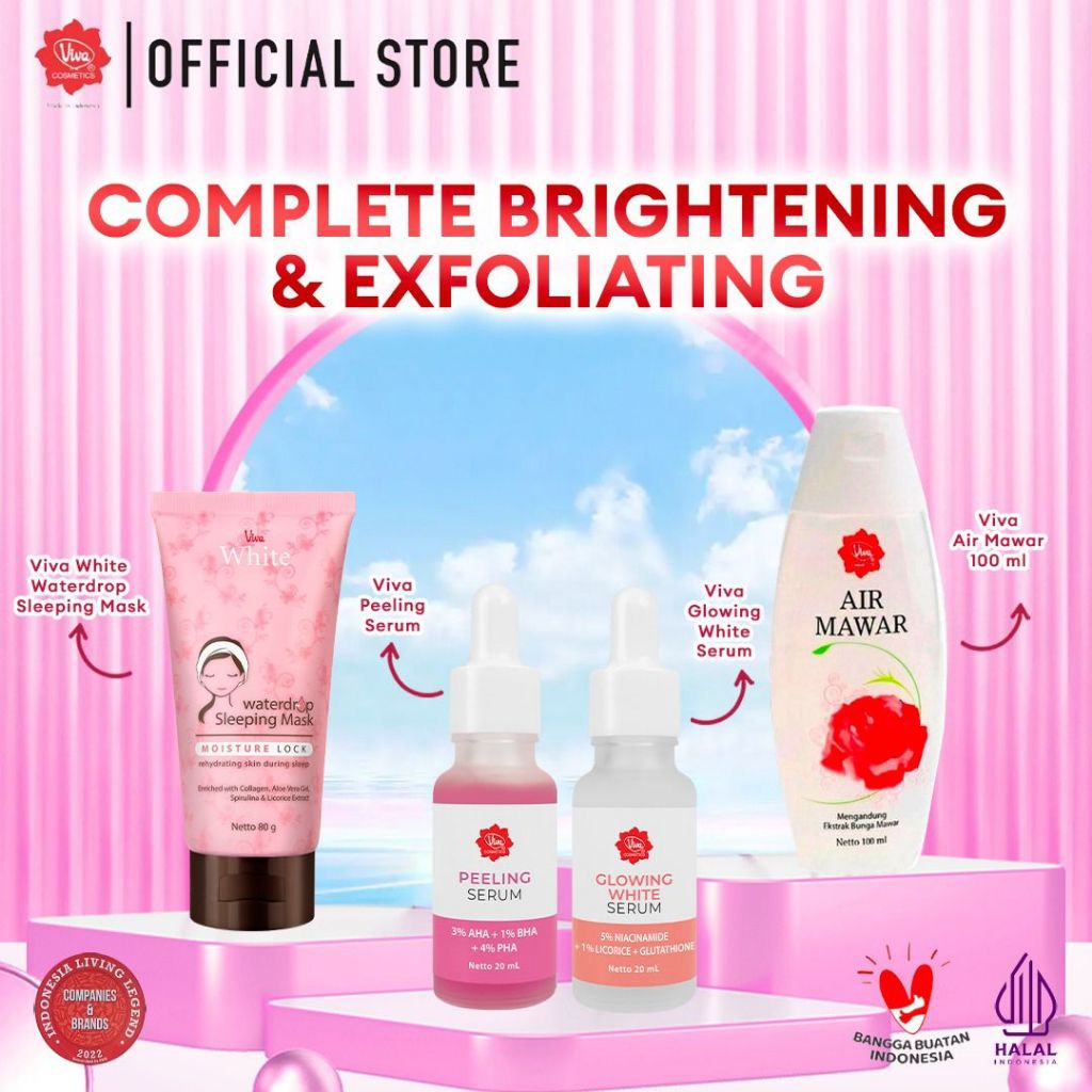 [PROMO] Paket Complete Brightening & Exfoliating With AHA, BHA, PHA, & NIACINAMIDE