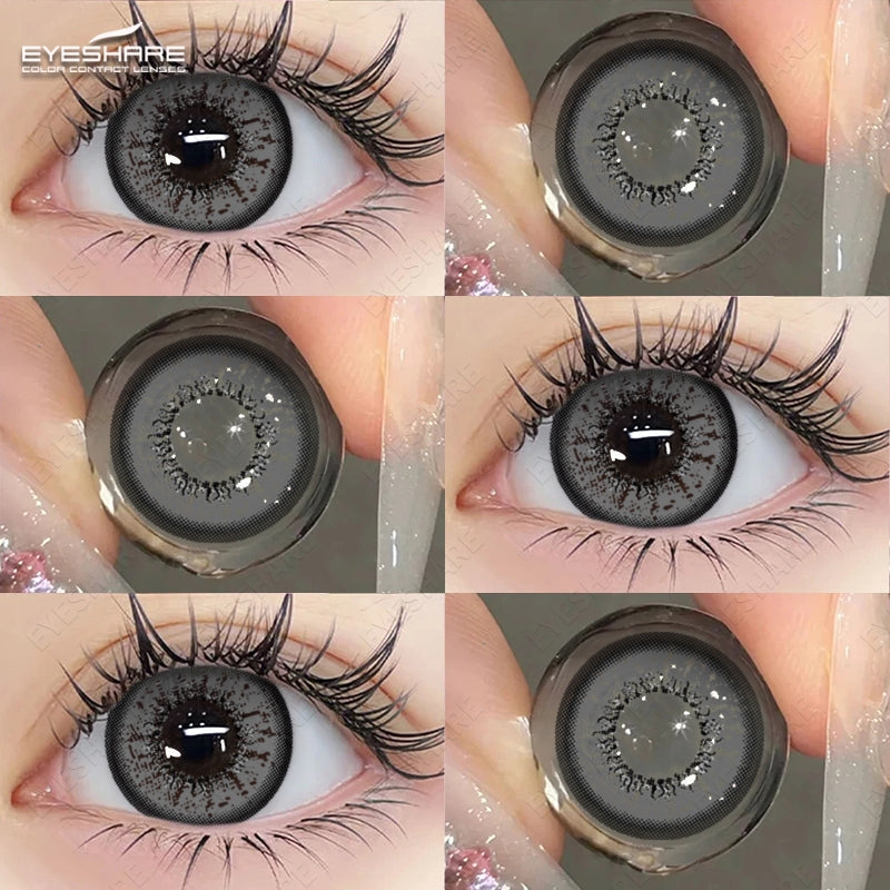 Eyeshare Softlens 1Pasang Bella Yellow 14.5mm Big Eye Cosplay Lensa Kontak Softlens