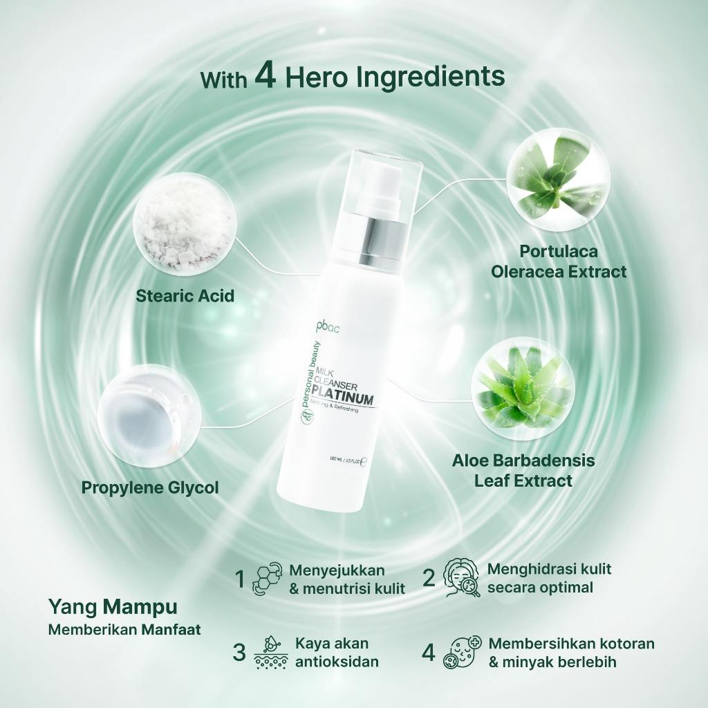 Personal Beauty Milk Cleanser Platinum Soothing And Refresh