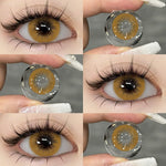 Eyeshare Softlens Big Eyes Beautyeye Chocolate 1Pasang 14.5mm Lensa Black Softlen