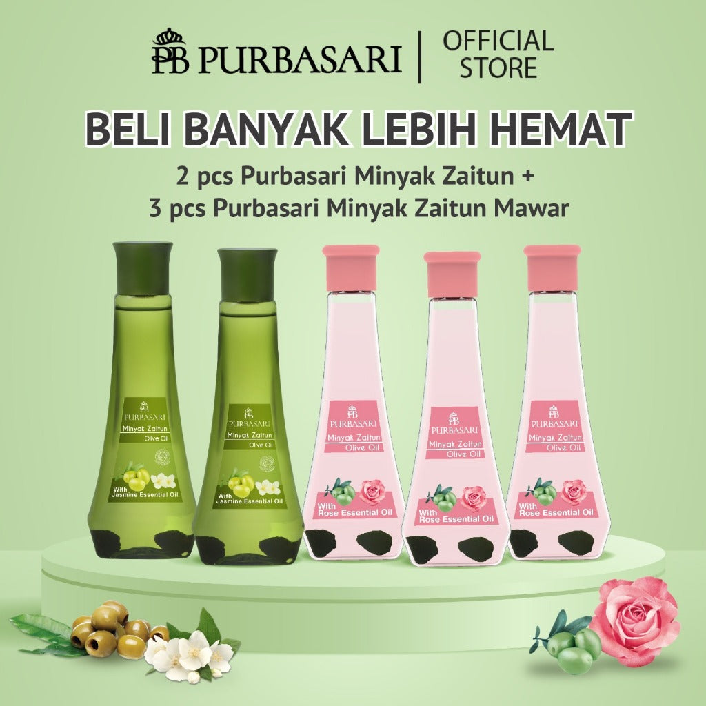 [DAPAT 5] Purbasari Minyak Zaitun Mix Varian - Kulit Kering Melembutkan Mengencangkan  Melati Lotion Pengencang
