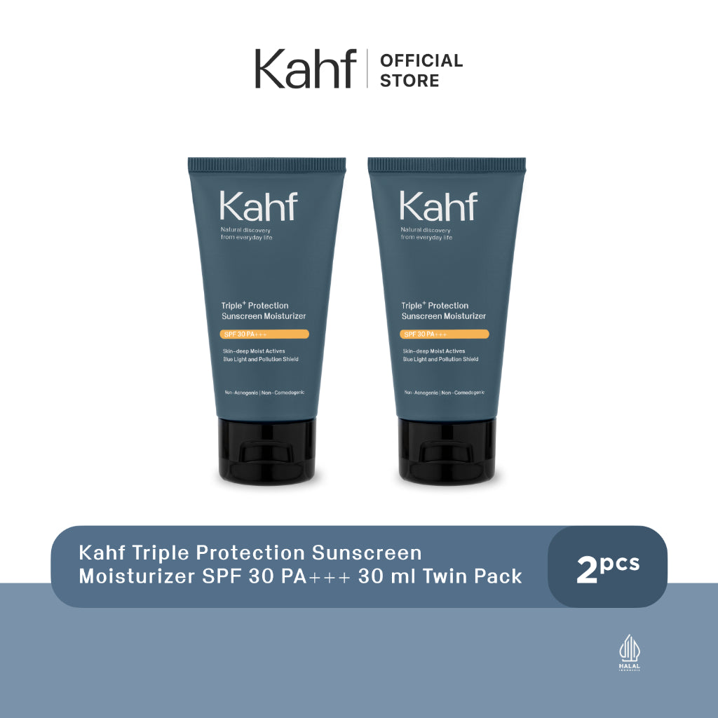 Twin Pack Kahf Triple Protection Sunscreen Moisturizer SPF 30 PA+++ 30 ml