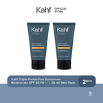Twin Pack Kahf Triple Protection Sunscreen Moisturizer SPF 30 PA+++ 30 ml