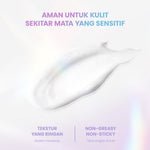 YOU Radiance Glow Advanced Eye Serum Eye Cream Mencerahkan Mata Panda dengan Sakura Extract, Niacinamide, Vitamin C, Collagen, Peptide