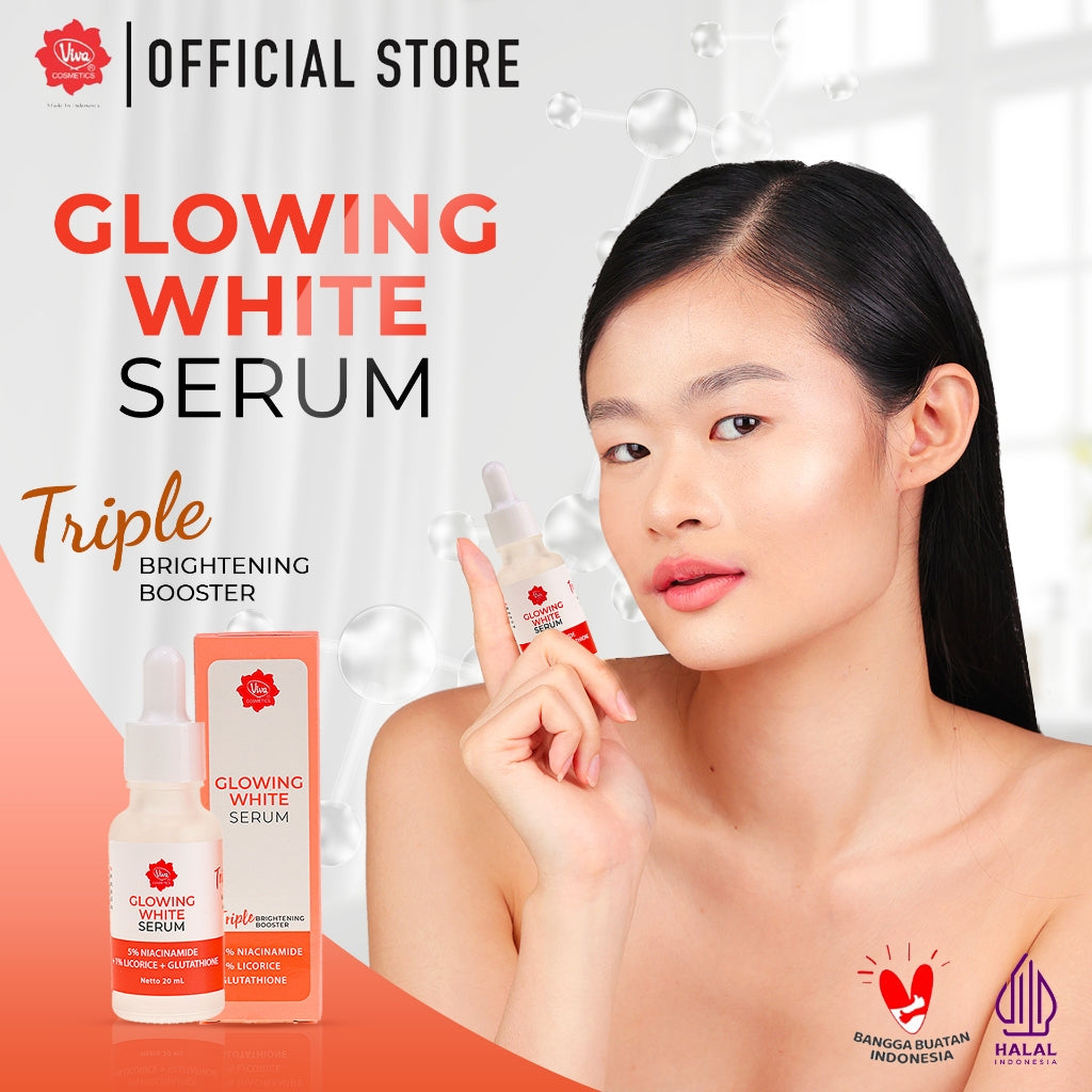 Viva Glowing White Serum with Niacinamide, Licorice & Glutathione (20ml)