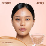 Hanasui Serum Cushion - Flawless Natural Dewy Finish UVA & UVB Protection Perfect Coverage Menyamarkan Pori-Pori Garis Halus Noda Wajah