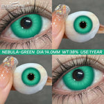 Eyeshare Putih Black Softlens 1Pasang 14.5mm Lensa Kontak Cosplay Softlen