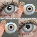 Eyeshare Putih Black Softlens 1Pasang 14.5mm Lensa Kontak Cosplay Softlen