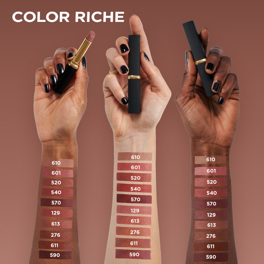 [NEW] L'Oreal Paris Color Riche Intense Volume Matte Lipstick Lipstik Warna Pigmented Powdery Matte Finish dengan Hyaluronic Acid