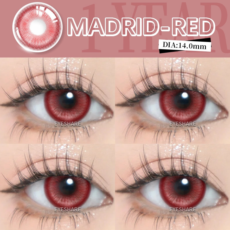 Eyeshare Softlens 14.5MM 1Pasang Lensa Kontak Putih Buta Putih Cosplay Mata Halloween Softlen
