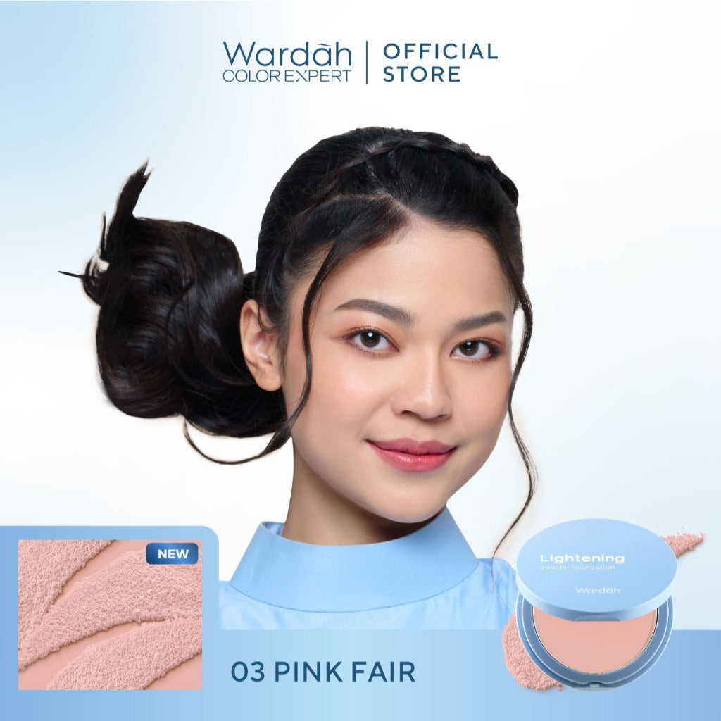 WARDAH Lightening Powder Foundation Extra Cover 10 g - All Skin - Two Way Cake - TWC Extra Cover - Bedak Padat Medium to High Coverage dengan SPF 22 PA dan Serum Niacinamide Untuk Hasil Makeup Flawless dan Cerah - Makeup - Cocok Dipakai dengan Cushion