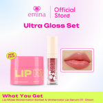 Emina Skin & Lip Care Package #hellohealthyskin (Lip Mask. Lip Scrub, & Sleeping Mask) - Paket Perawatan Bibir dan Kulit Sehat