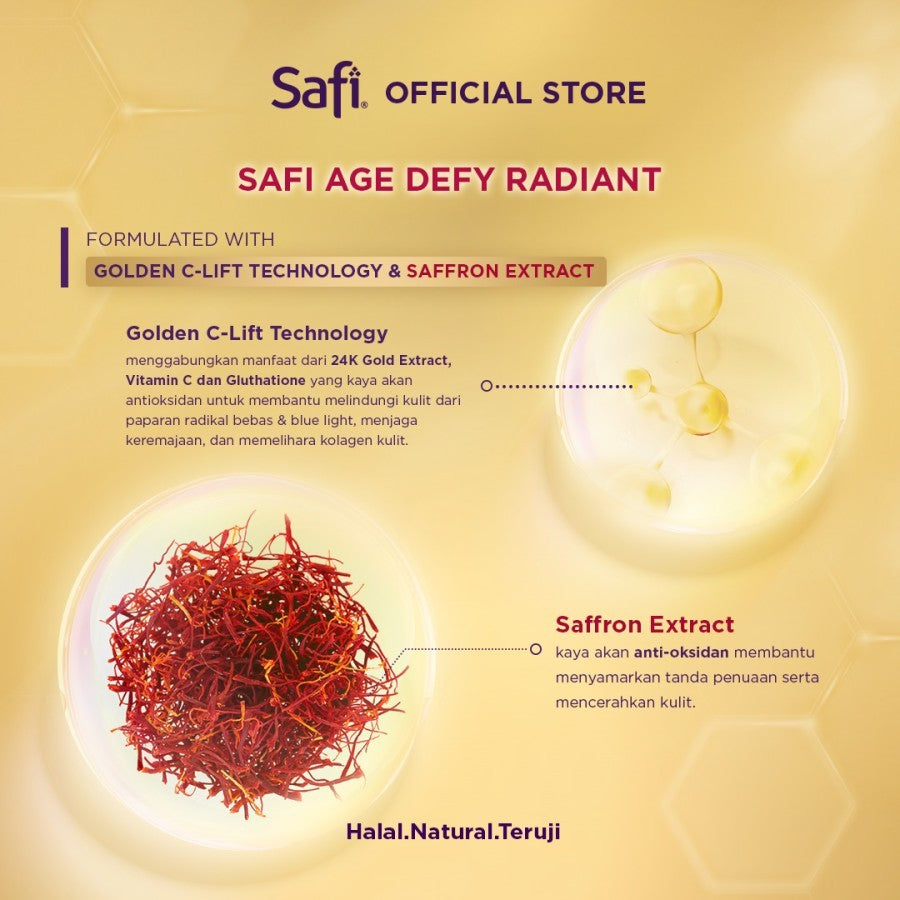 Safi Age Defy Radiant Gold Water Essence 102 ml - Perawatan Wajah