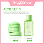 GLAD2GLOW Kiwi 3D Acid Acne Moisturizer Pelembab Wajah Jerawat Mencerahkan Pencerah Wajah&Penuaan Hilangkan Flek & Tenangkan Kulit Skincare Pelembab Esensi Wajah Perawatan Kulit Pelembab Wajah Pembersih day cream tone up g2g official store