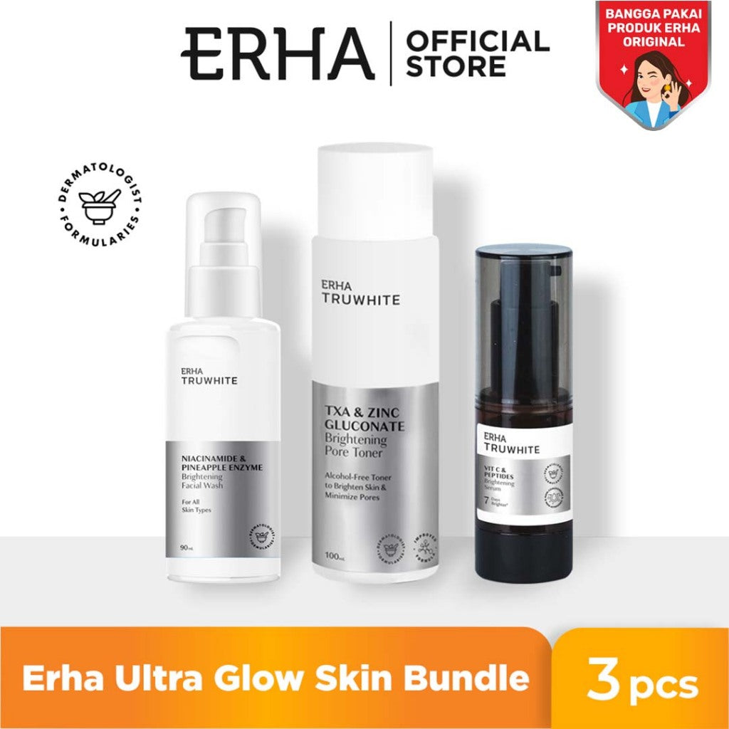 Bundle Erha Ultra Glow Skin - Paket Pencerah Kulit Wajah Anti Kusam