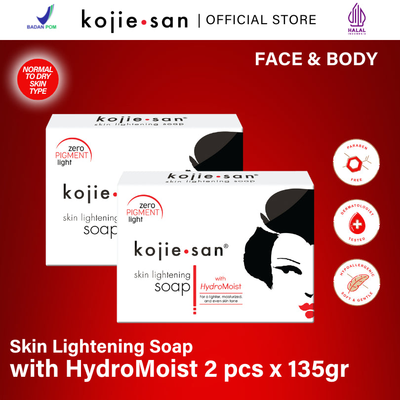 Paket Duo Kojie San Skin Lightening Soap with Hydromoist 135gr