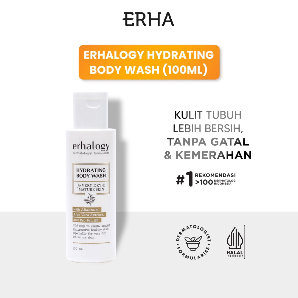 ERHA Hydrating Body Wash 100 ml - Sabun Mandi Kulit Tubuh Kering