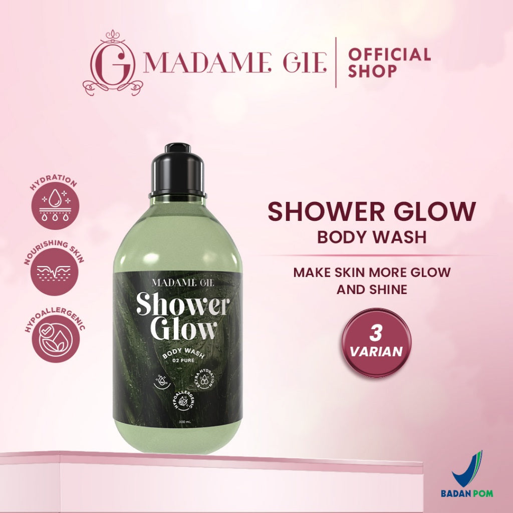 3X Madame Gie Shower Glow - Hypoallergenic Sabun Mandi Body Wash