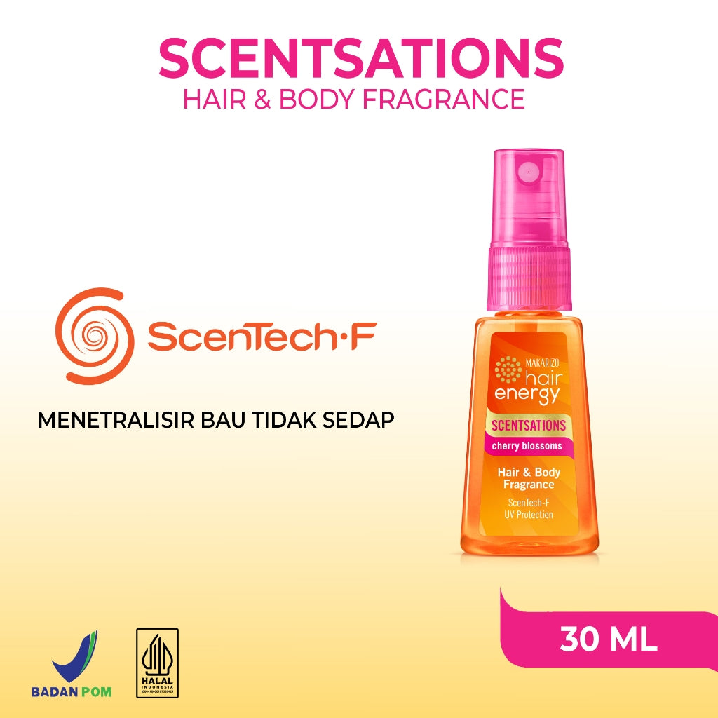 Makarizo Hair Energy Scentsations Hair Fragrance Cherry Blossom 30 mL Parfum Rambut