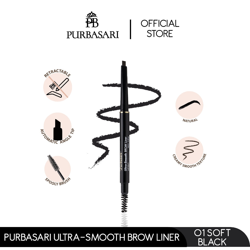 [BUY 1 GET 1 FREE] Purbasari Intens Color Liner Spidol FREE Purbasari Ultra Smooth Brow Liner