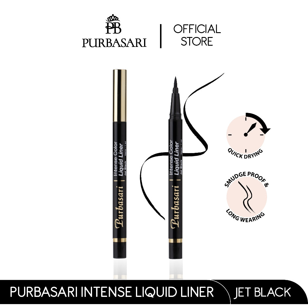 [BUY 1 GET 1 FREE] Purbasari Intens Color Liner Spidol FREE Purbasari Ultra Smooth Brow Liner