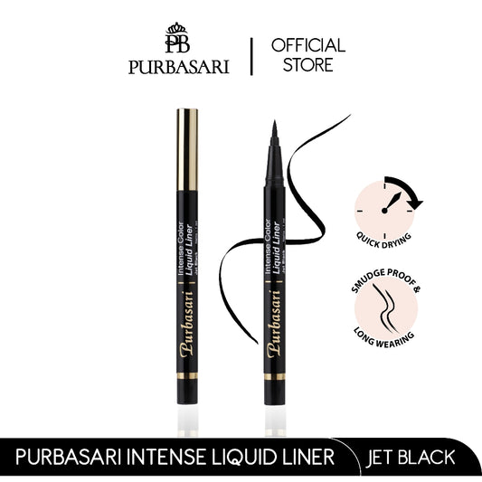 [BUY 1 GET 1 FREE] Purbasari Intens Color Liner Spidol FREE Purbasari Ultra Smooth Brow Liner