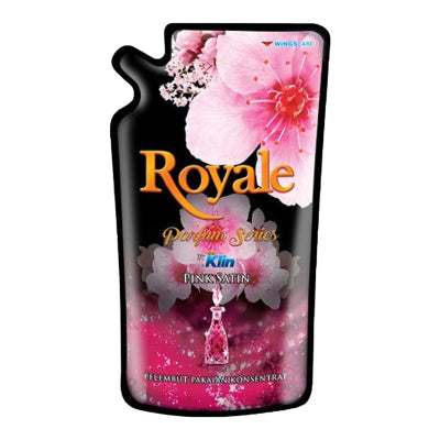ROYALE PARFUME SERIES BY SO KLIN PELEMBUT PAKAIAN PINK SATIN 650ML/PURPLE DAWN/BLUE SAPPHIRE/BLACK VELVET/HOT SUMMER/PELMBUT PAKAIAN KONSENTRANT/PEWANGI/ISI ULANG/CAIR/POUCH