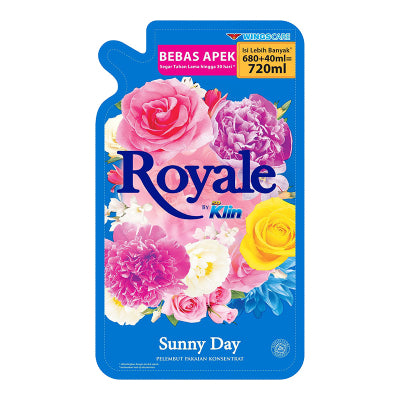 ROYALE BY SO KLIN PELEMBUT PAKAIAN 680+40ML SUNNY DAY/SWEET FLORAL/LAVENDER VANILA/PEWANGI PAKLAIAN/DETERGENT LAUNDRY/DETERGENT CAIR/LAUNDRY