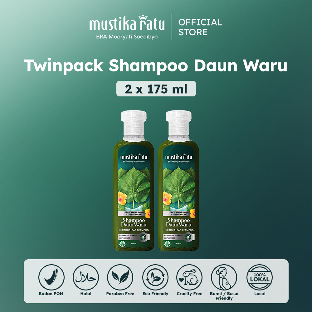 Mustika Ratu Twinpack Shampoo Daun Waru 175ml