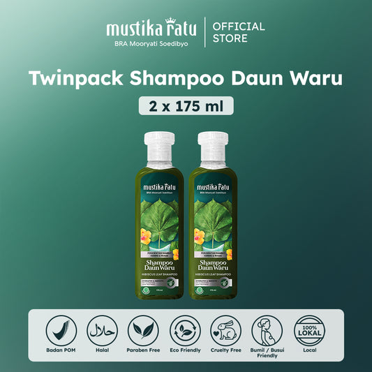 Mustika Ratu Twinpack Shampoo Daun Waru 175ml