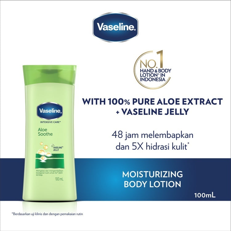 Vaseline Lotion Intensive Care Aloe Soothe 100Ml