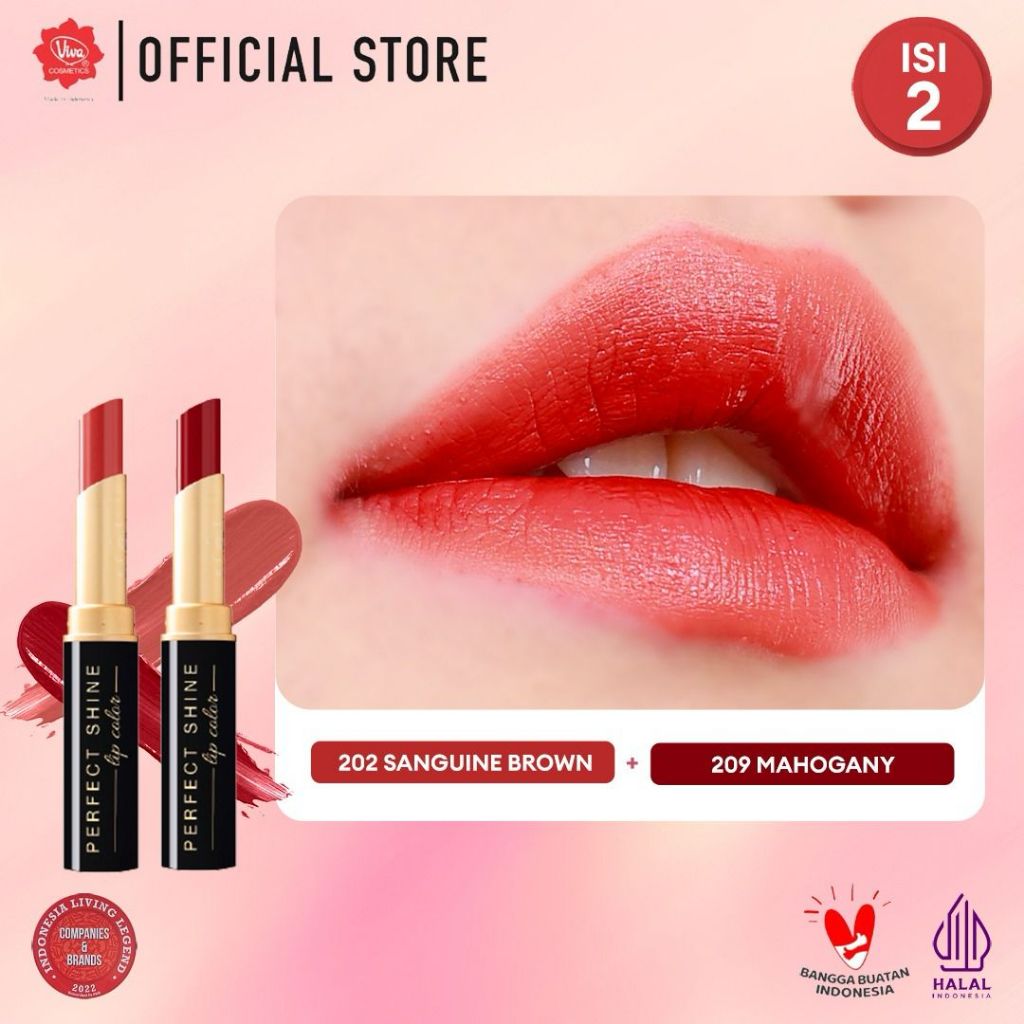 [PROMO - Super Pack !!!] Viva Queen Perfect Shine Ombre  - RICH COLOR, CREAMY SWATCH, SILKY SMOOTH & NOURISH with OMEGA 3 & Aloe Butter