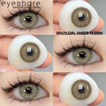 Eyeshare Brazilgirl Amber Softlens 1 Pasang 14.0mm