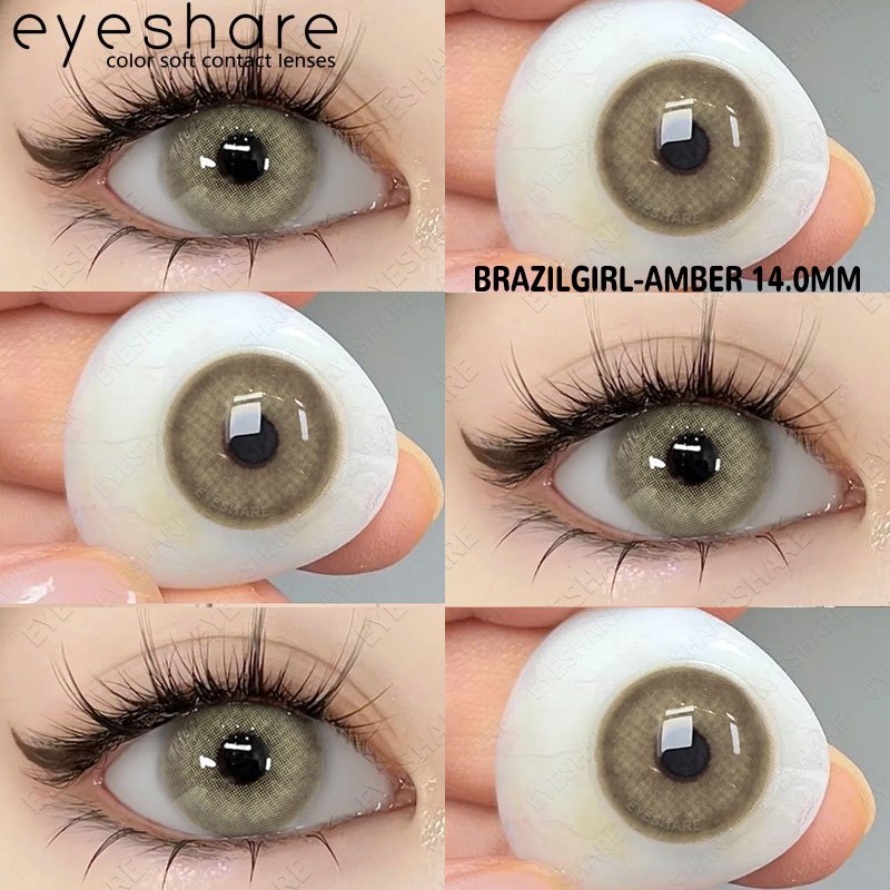 Eyeshare Brazilgirl Amber Softlens 1 Pasang 14.0mm