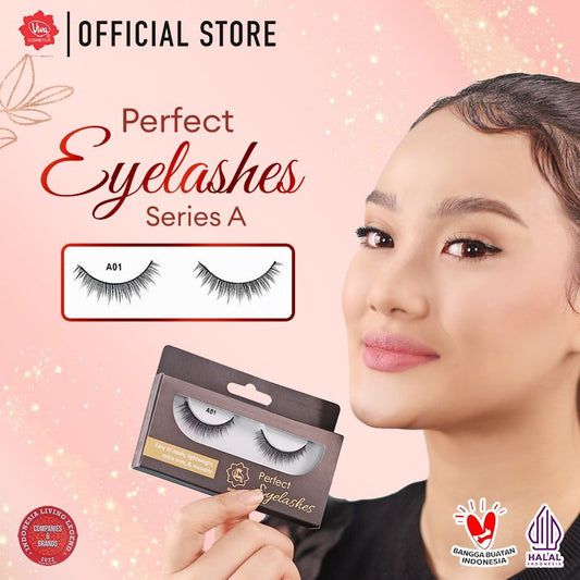 Viva Queen Perfect Eyelashes Series A - REUSABLE, LIGHT WEIGHT & EXTRA TRIM (Strip Lashes-Tersedia 9 Pilihan Bulu Mata)