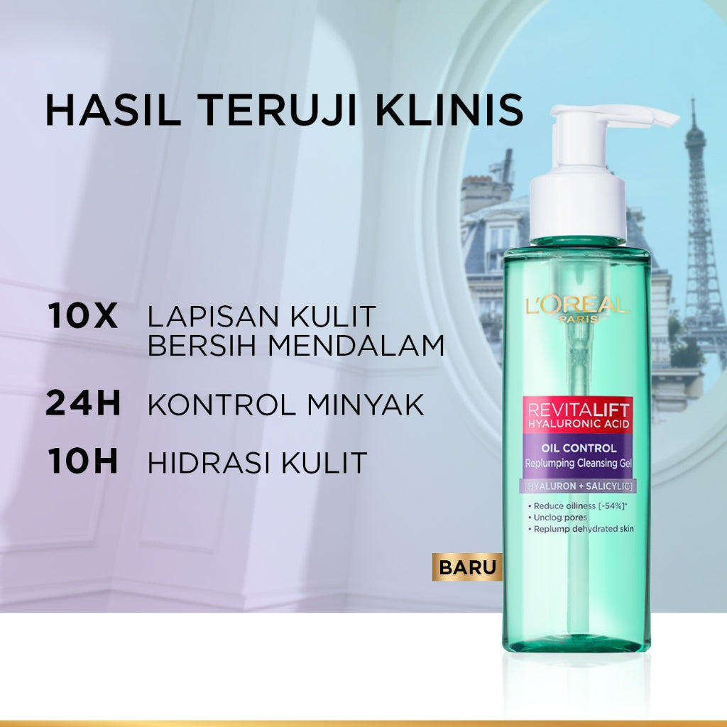 Revitalift Hyaluronic Acid Oil Control Replumping Cleansing Gel