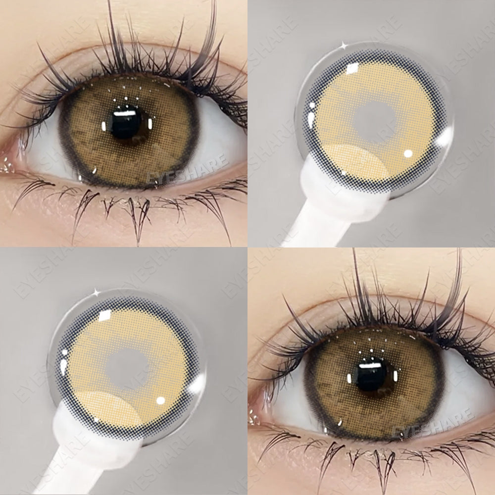 Eyeshare Softlens Bubble Gray Softlens 14.5mm Big Eyes