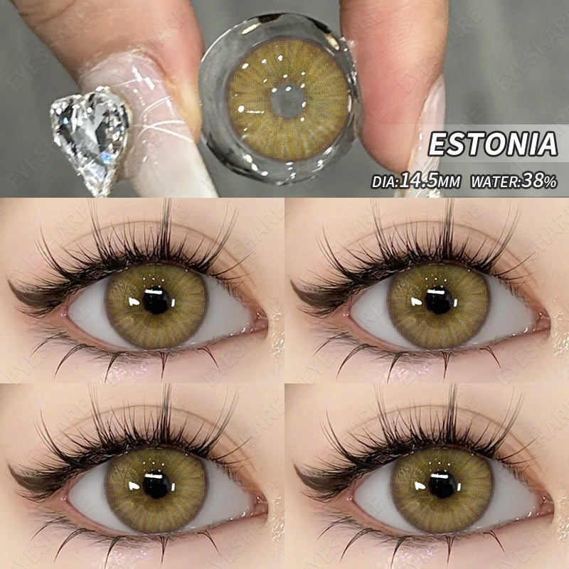 Eyeshare Venice Softlens Gray 1Pasang 14.2mm Lensa Kontak Soflen Soflens
