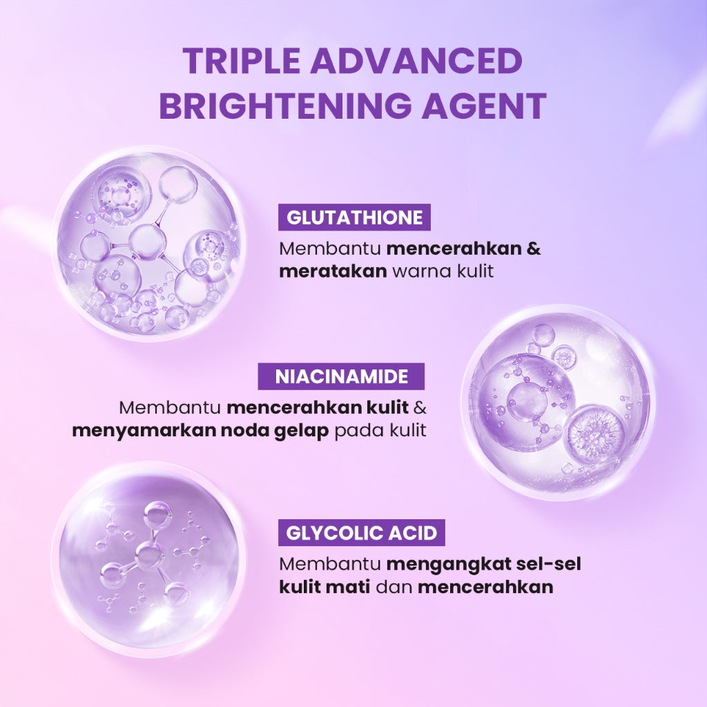 Scarlett Whitening Body Serum ( Happy, Jolly, Charming ) Melembabkan dan Mencerahkan