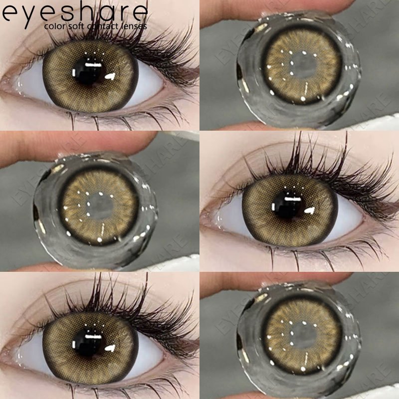 Eyeshare Softlens Minus Estonia Gray 1Pasang 14.5mm Lensa Kontak Minus