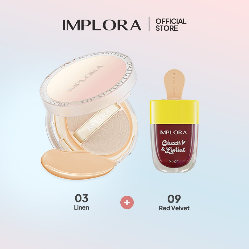 [BUNDLING] Implora Healthy Glow Cushion + Implora Cheek & Lip Tint