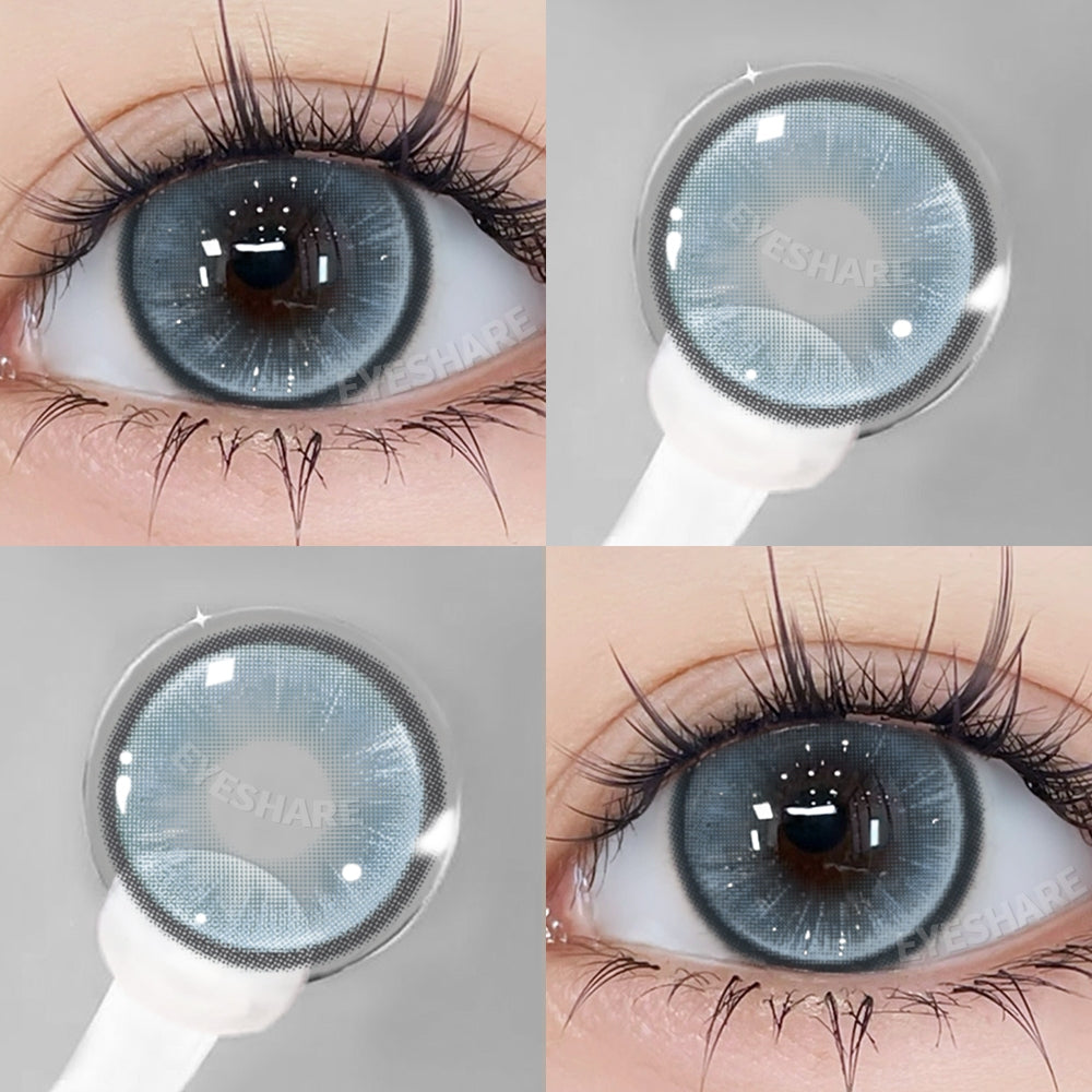 Eyeshare Softlens Blue 1Pasang 14.0mm-14.5mm Lensa Kontak Warna Normal Softlen