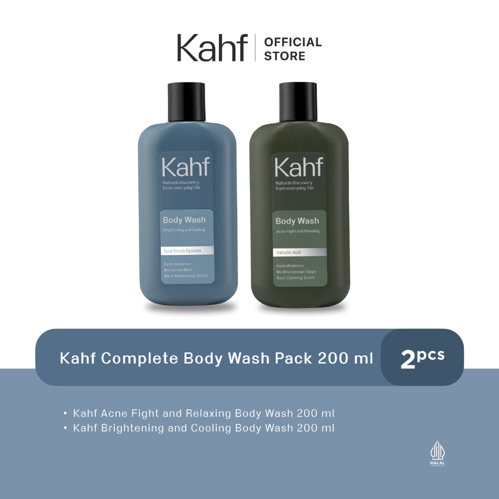 Kahf Complete Body Wash Pack 200 ml x  2 pcs