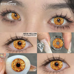Eyeshare Putih Black Softlens 1Pasang 14.5mm Lensa Kontak Cosplay Softlen