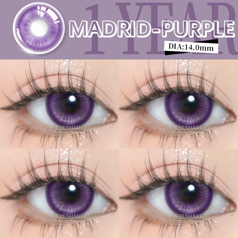 Eyeshare Softlens 14.5MM 1Pasang Lensa Kontak Putih Buta Putih Cosplay Mata Halloween Softlen