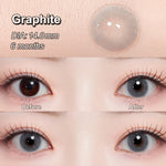 [0.00~-6.00]Magister Softlens 14~14.2mm Minus lensa mata softlens no ring natural 6Bulan Sepasang soflen