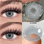 Eyeshare Softlens Omg Abu-Abu Coklat Ungu 1 Pasang 14.0mm Lensa Kontak