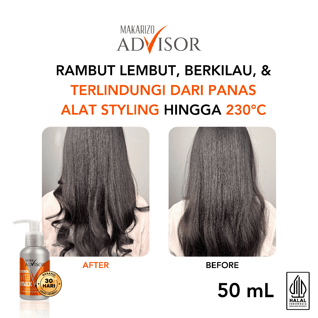 PAKET ISI 2 - Makarizo Advisor Hair Recovery Vitamax 50mL - Vitamin Rambut / Serum Rambut
