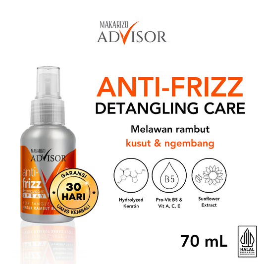 Makarizo Advisor Anti Frizz Detangling Care 70mL - Anti Kusut / Anti Frizz