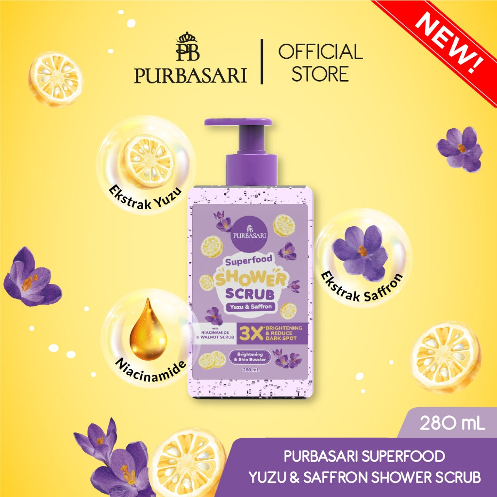 Purbasari Superfood Shower Scrub Series / Sabun Mandi
